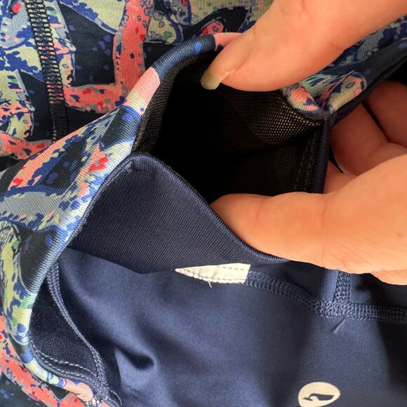 Vineyard Vines Womens Performance Reversible Starfish Navy Leggings XXS Preppy - Picture 8 of 14